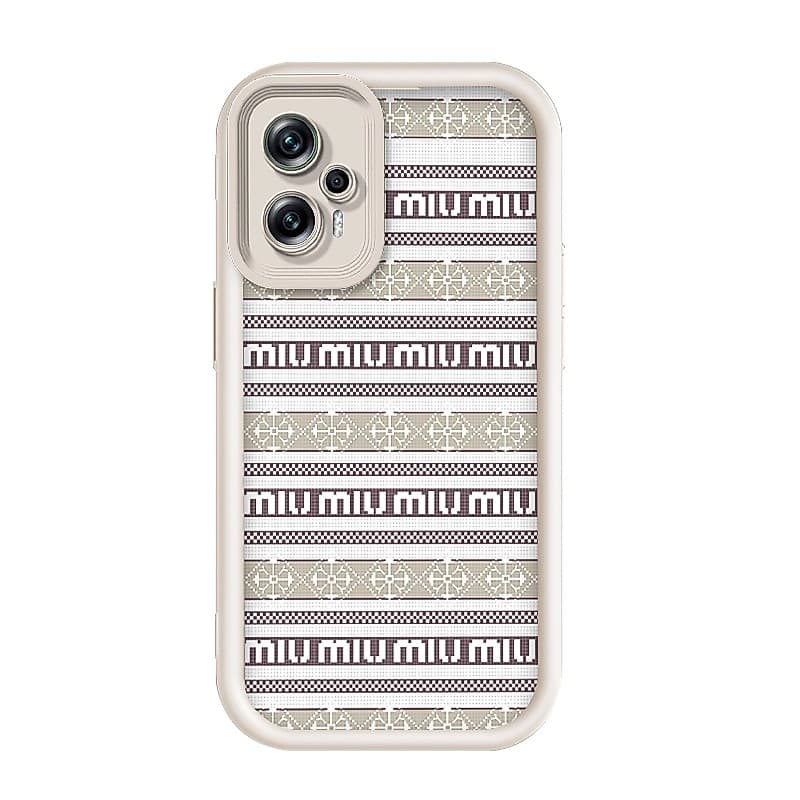 Para Xiaomi Poco F5-5G , Capa Protetora De Telefone Com Combinação De Imagem De Letra Miu