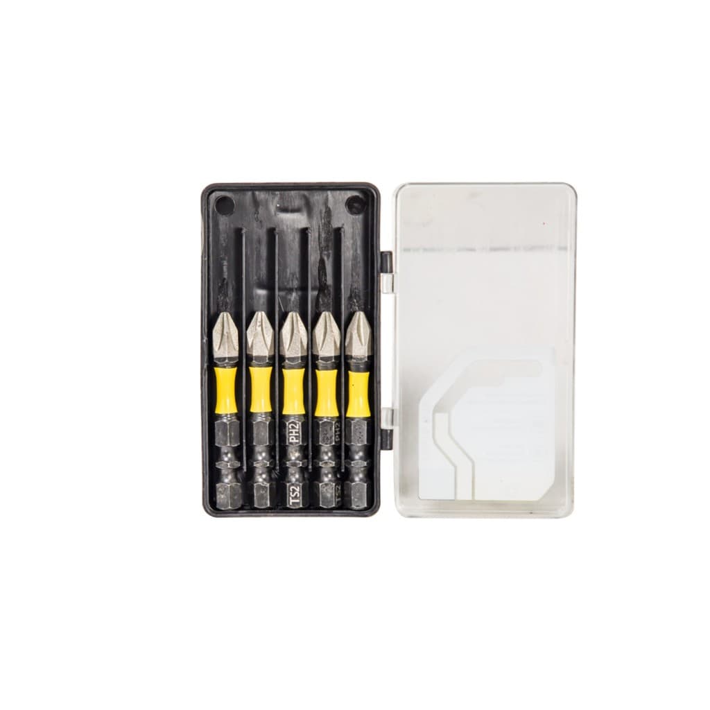 Kit 5 Pontas Cruzadas PH2 Comprimento 50mm Uso Profissional e Doméstico