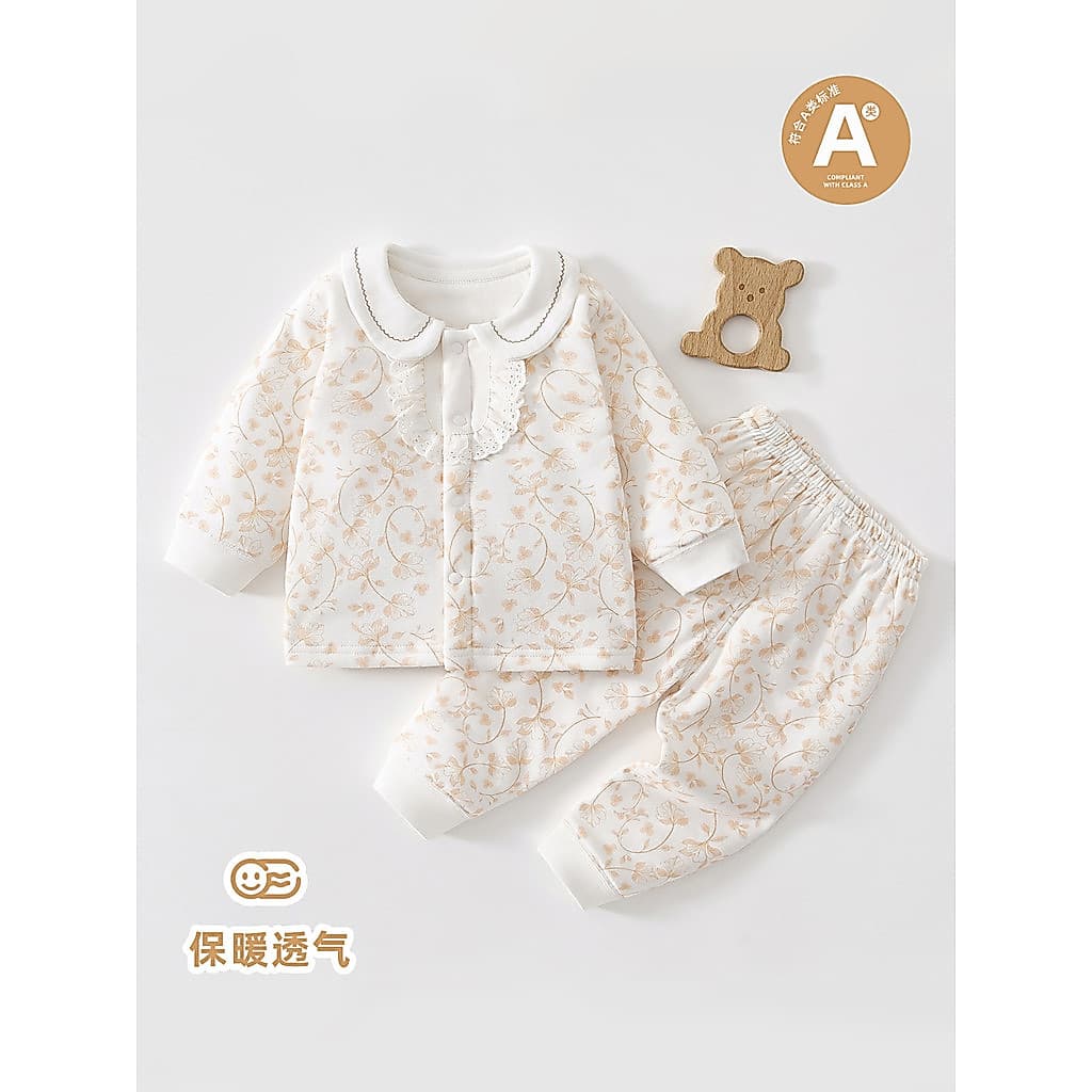 Roupas de bebê recém-nascido 40g terno de algodão fino roupas de passeio bebê primavera outono roupa interior acolchoada