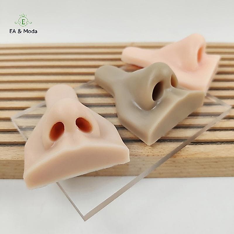 EA & Moda Silicone Macio Flexível 3D Tridimensional Modelo De Nariz Para Prática De Piercing Anel De Exibição De Jóias .