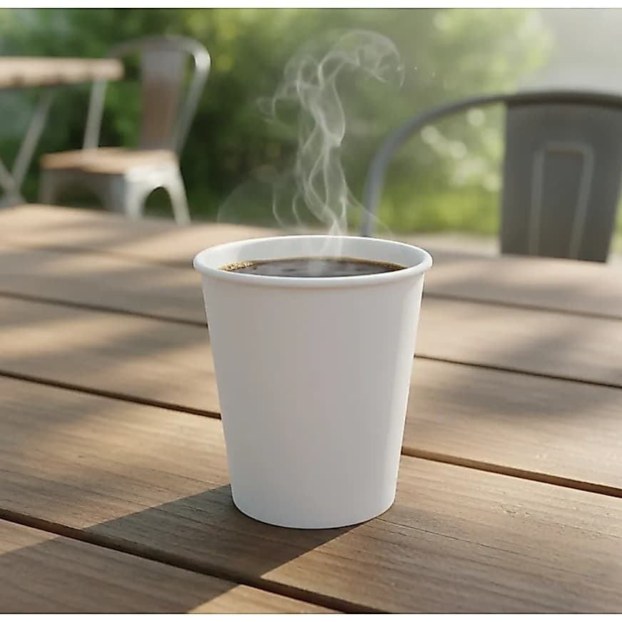 Copo De Papel Biodegradável Térmico 180ml Kit 100 Unidades Ecológico Para Café Água Suco Festa Empresa Goldgreen