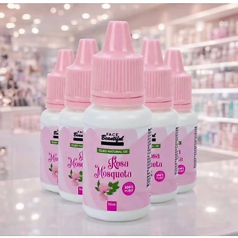 Kit 3 Óleo Rosa Mosqueta 10ml cada Facebeautiful