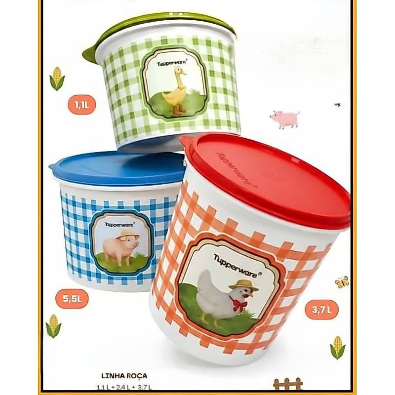kit fazendinha Tupperware modelo novo