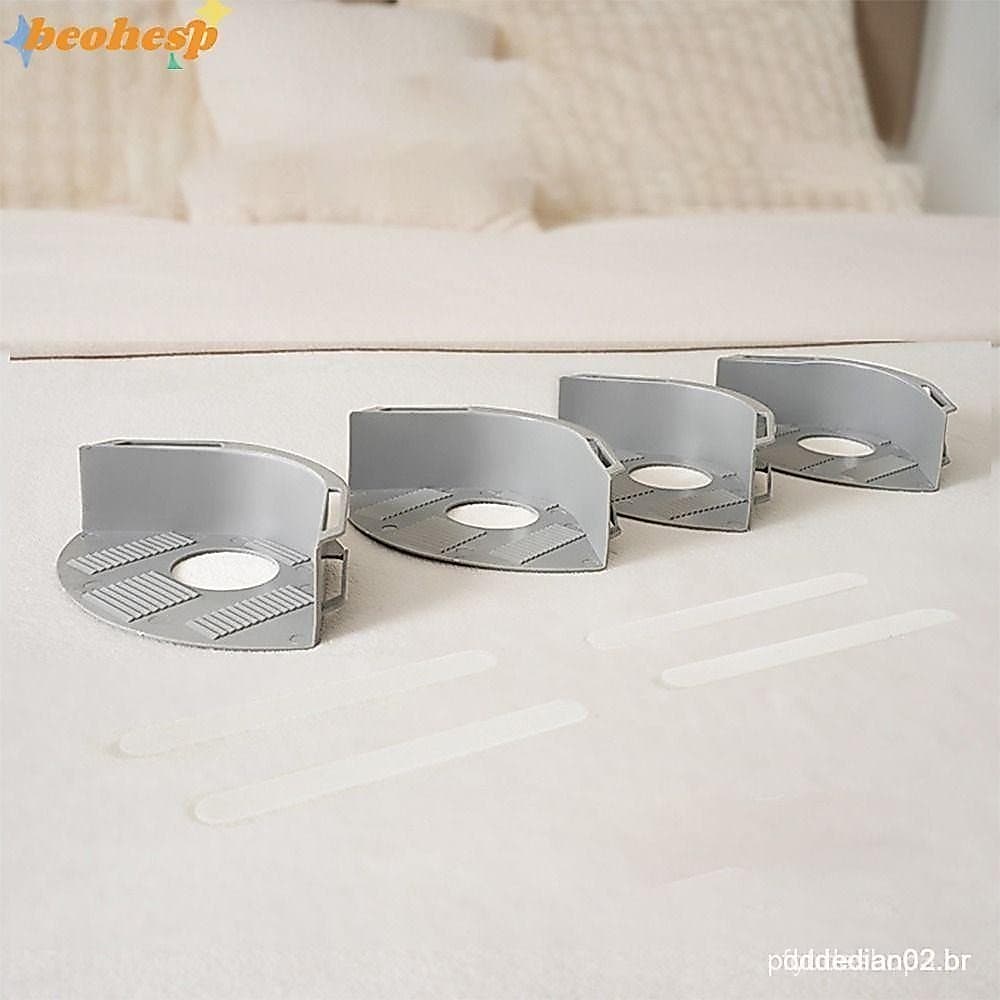 BEOHESP 4 Pcs Suporte De Lençol Resistente , Clipes DIY Invisíveis , Pinças Antiderrapantes Fixas