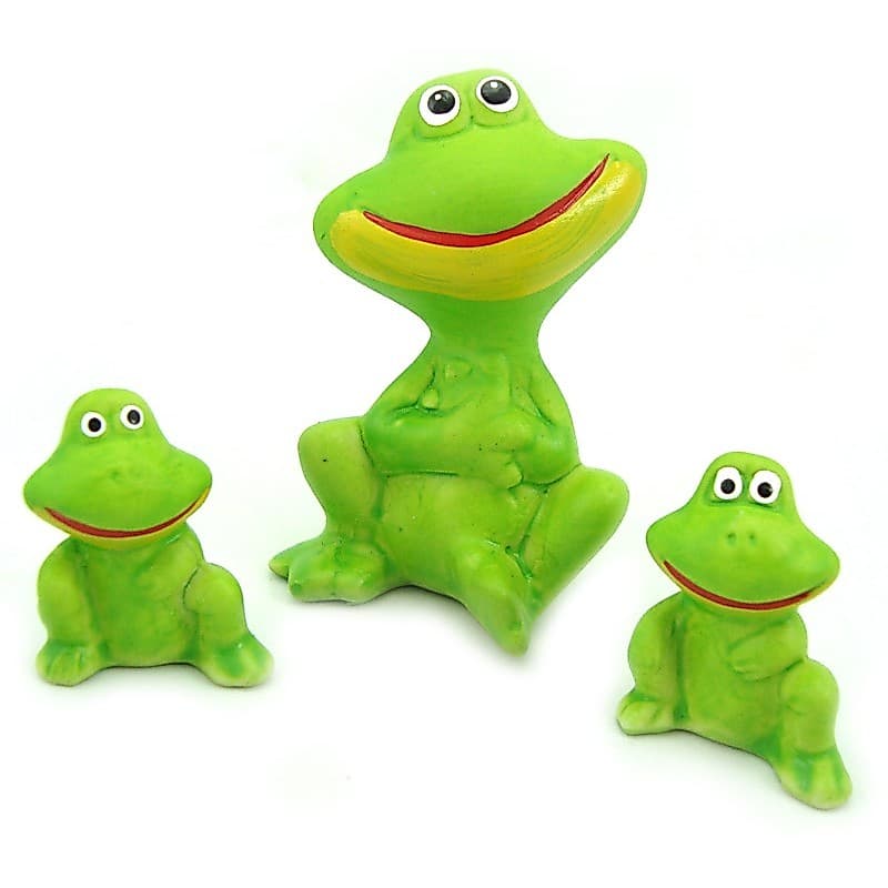 Trio Família De Sapo Liso