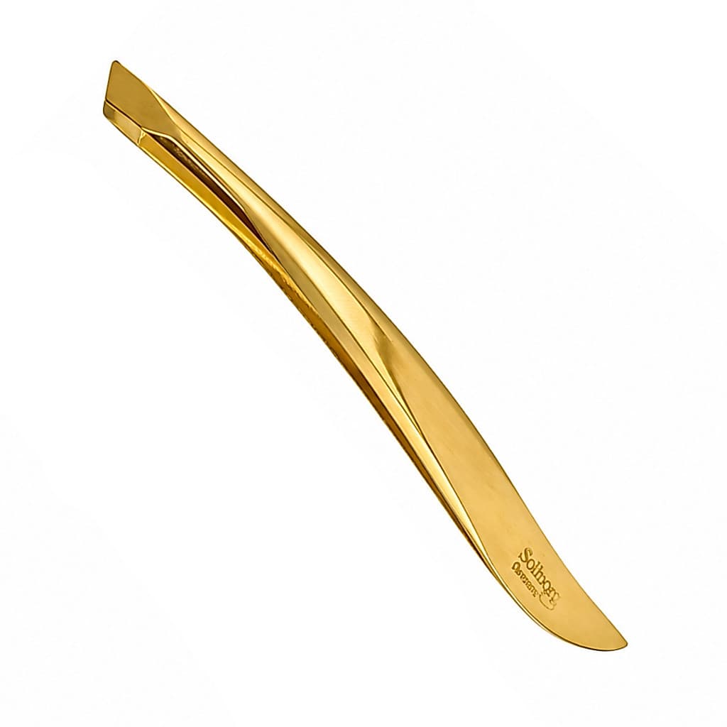 Pinça Chanfrada Folha Solingen Para Designer De Sobrancelhas Original