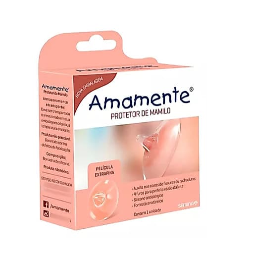 Protetor De Mamilo Amamente Em Silicone Com Estojo Mamilos