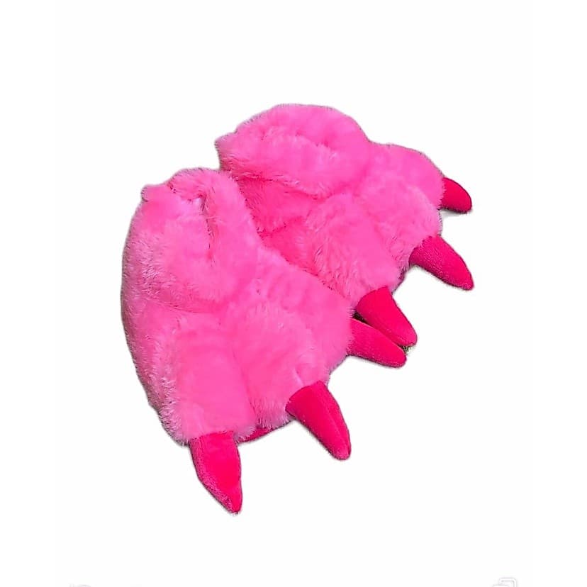Pantufa Garra Monstro Rosa Feita a Mão