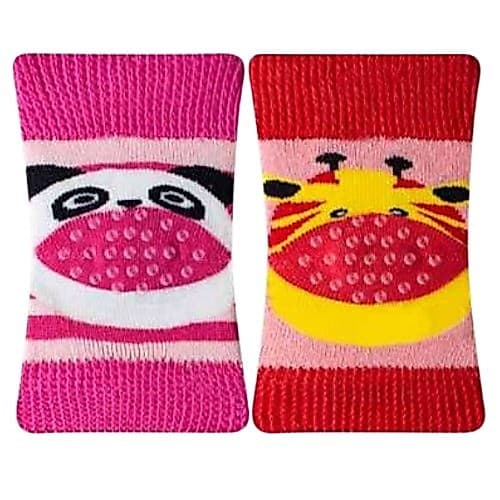 Kit 2 pares de Meia Joelheira Bebê Engatinhar Antiderrapante