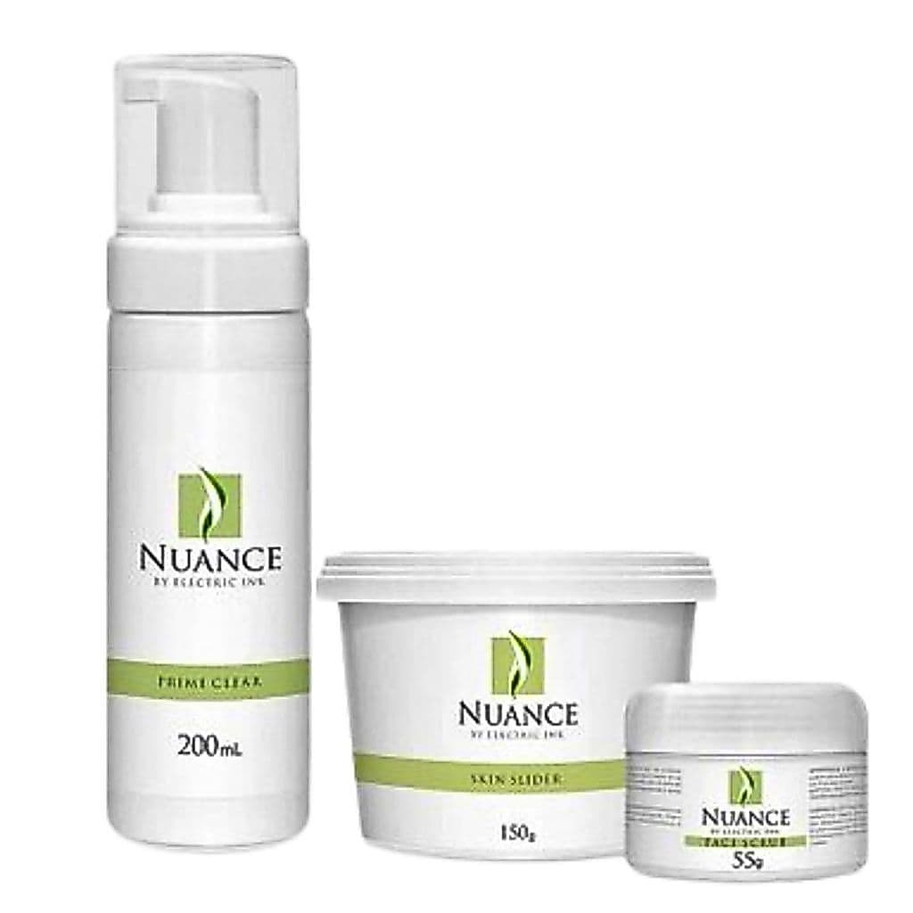 Kit Nuance Cosméticos Prime Clean + Face Scrub + Skin Slider
