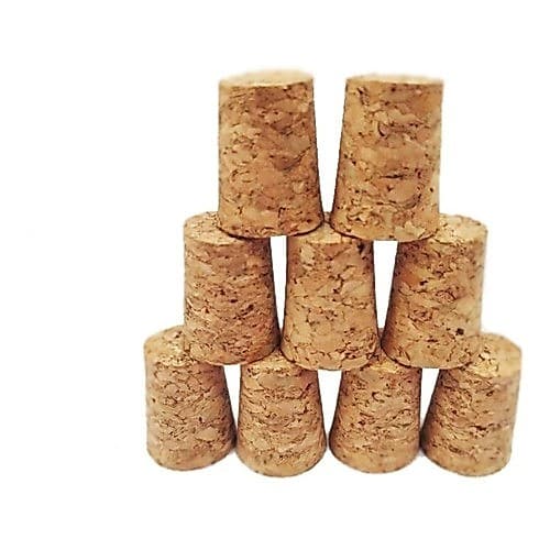 Kit 100 Peças Rolhas De Cortiça 19x23x19 P/ Garrafa Litro