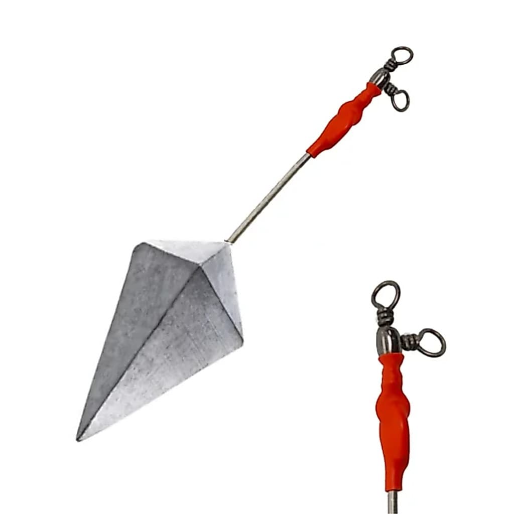 Chumbada Capela com Anti-Torção / Girador Triplo - Chumbo de Pesca com Haste