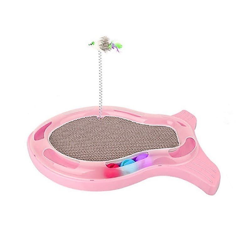 Tapete Arranhador 3 em 1 - Brinquedo Multiuso e Interativo para Gatos de Todas as Idades