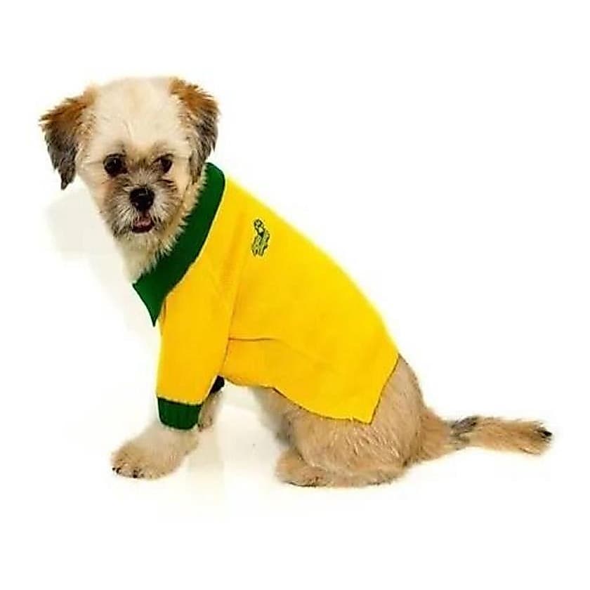 Roupinha do Brasil Para Cachorro Gato Camisa Polo