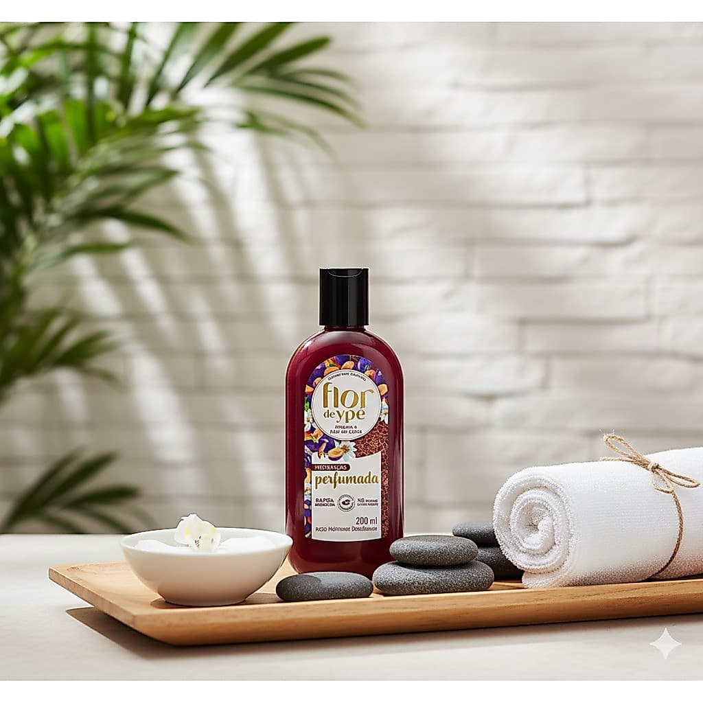 Loção Hidratante Flor de Ypê Ameixa  e àgua de coco 200ml - Hidratação Intensa e Rápida Absorção