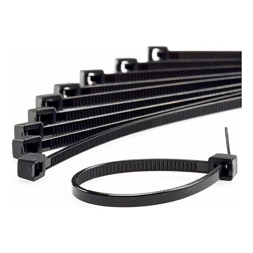 Kit 1000 Abraçadeiras Nylon Enforca Gato 2,5 X 200mm Preto