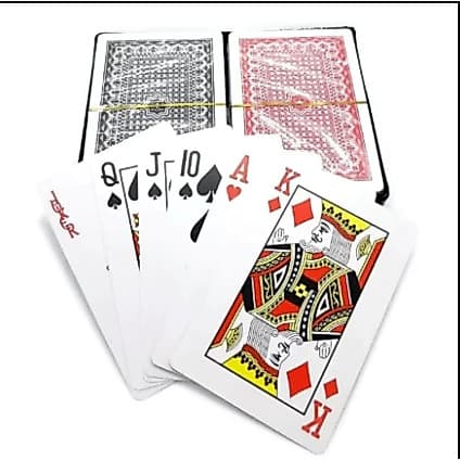 Baralho Duplo 100% Plástico Estojo Com 108 Cartas Laváveis