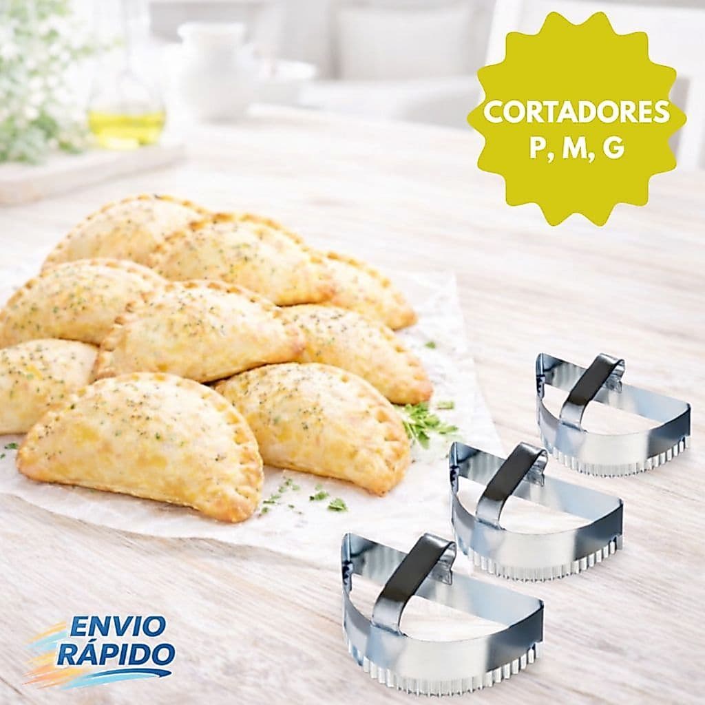Cortador Modelador de Pastel e Risoles P, M ou G Modelador de Massas em Flandres