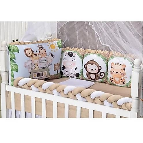 Kit de Berço para Bebê Menina Menino Padrão Americano 12 peças