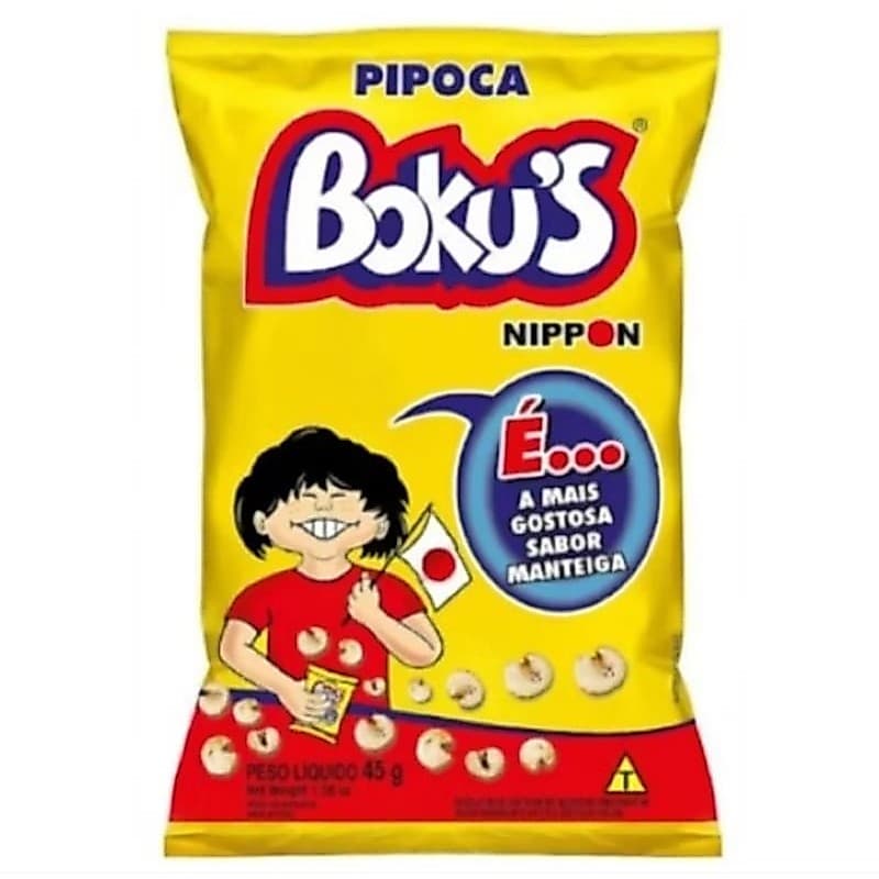 Kit Pipoca Bokus Canjiquinha 45g Salgado e Doce 10 Unidades