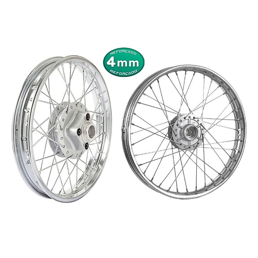 Par De Roda Titan 125 00/04 Fan 125 05/08 Freio A Disco