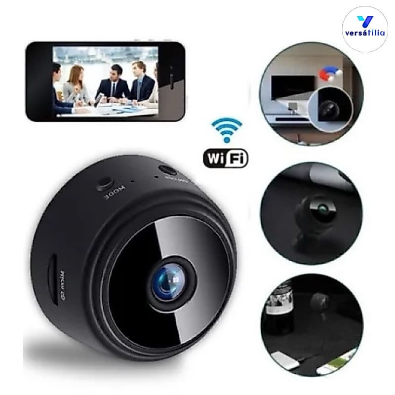 Câmera A9HD Visão Noturna Câmera Wifi 1080P Monitoramento e Segurança Sem Fio A9