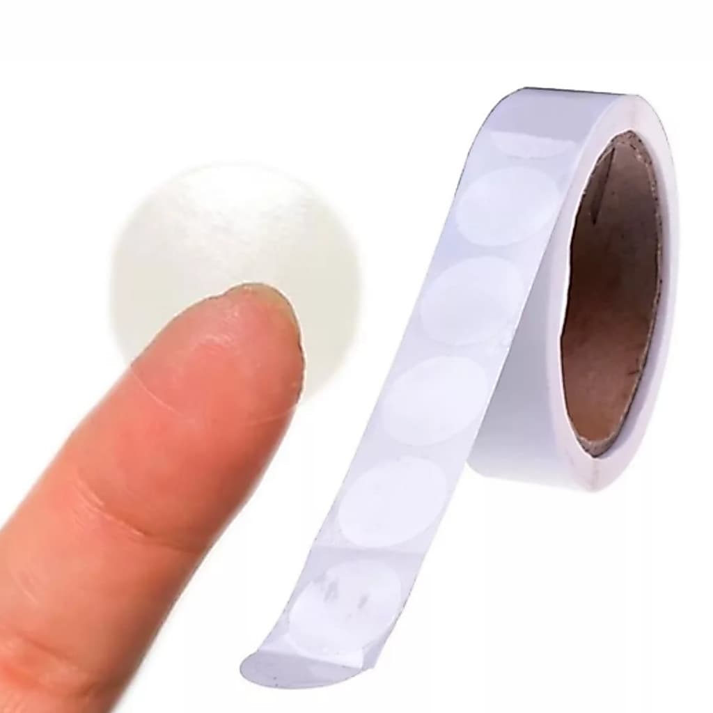 Etiquetas Adesivo Selo Bolinha Transparente  1000unids