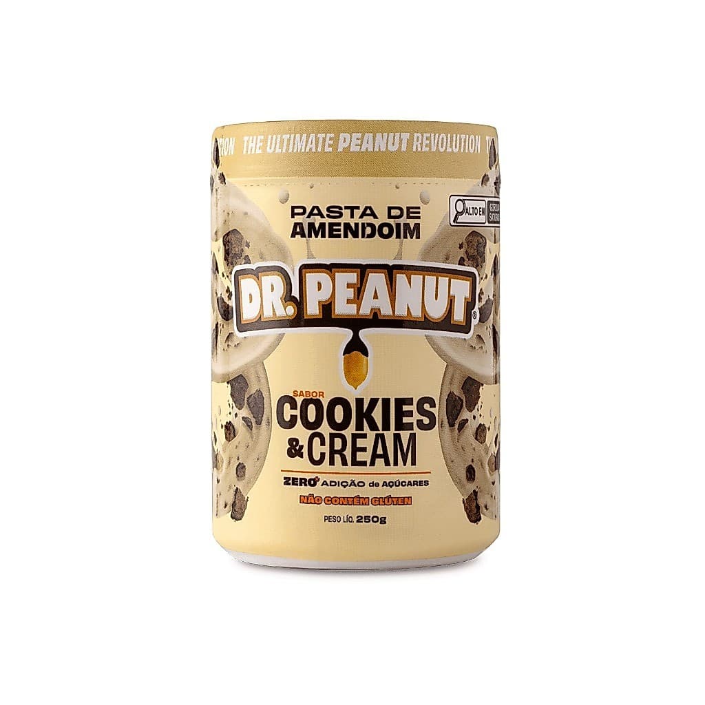 Pasta De Amendoim Dr. Peanut Cookies & Cream 250g