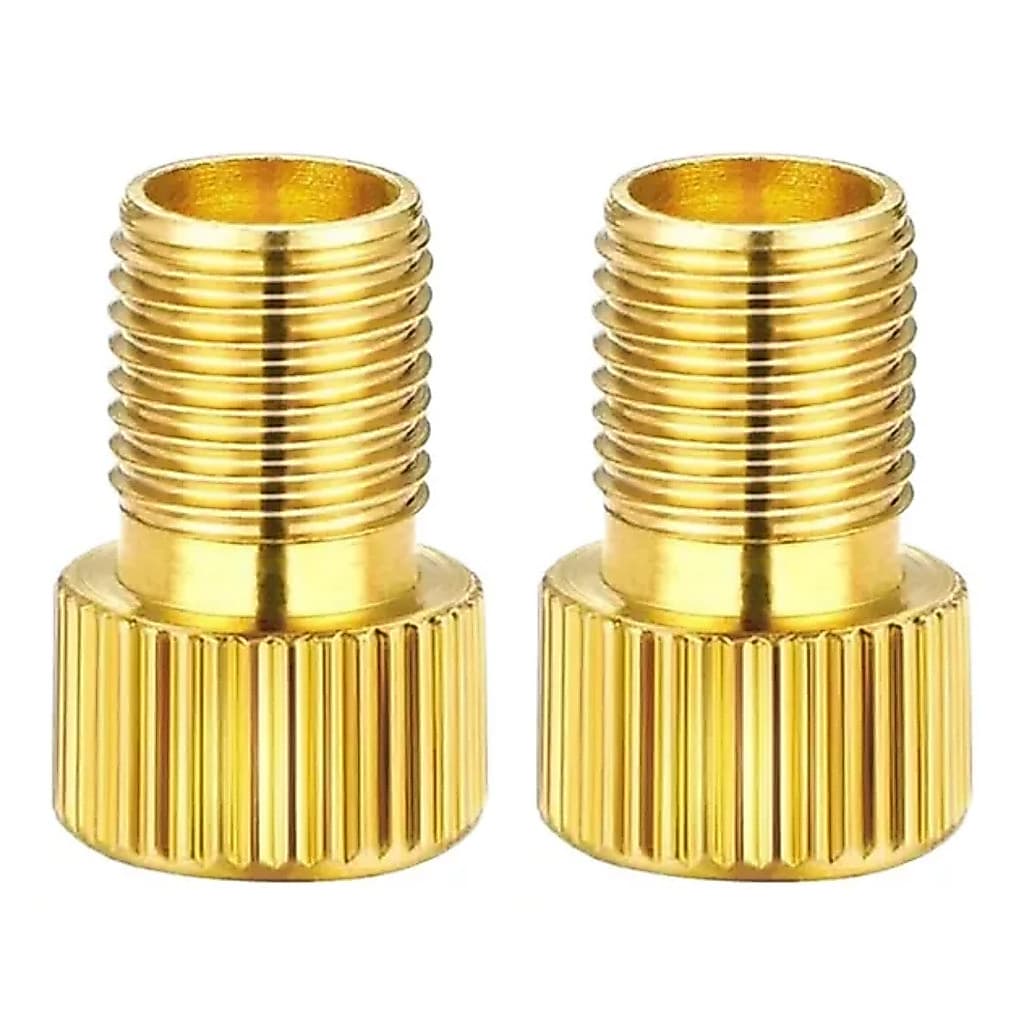Par Adaptador Válvula Presta Bico Fino Para Grosso Pneu Bike Conversor de Válvula Bomba Universal