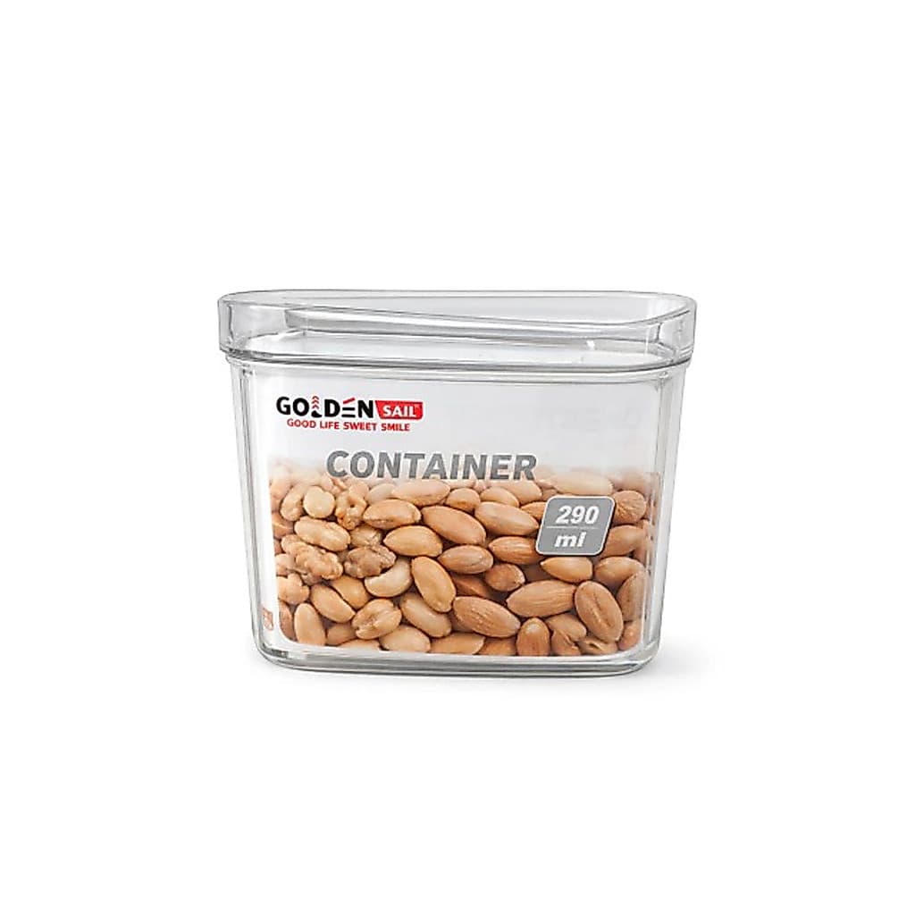 Pote Caixa Organizadora para Comida e Multiuso Retangular com Tampa 290ml