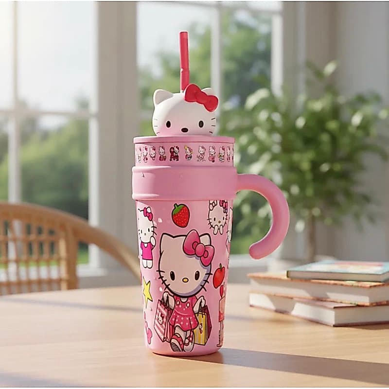 copo térmico hello kitty