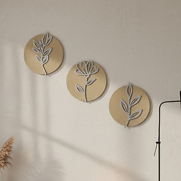 Quadro Decorativo Sala Mdf 25x25cm Decoração Casa Ambiente Minimalista Parede