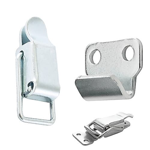 Kit 4 Fecho + Engate Rápido Em Aço Zincado Baú Móveis Tampa