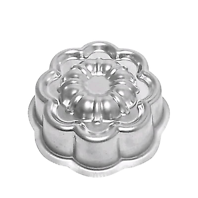 Forma de Bolo Decorada Flor Margarida Alta em Alumínio 18cm Forma Confeiteiro Assadeira de Bolo