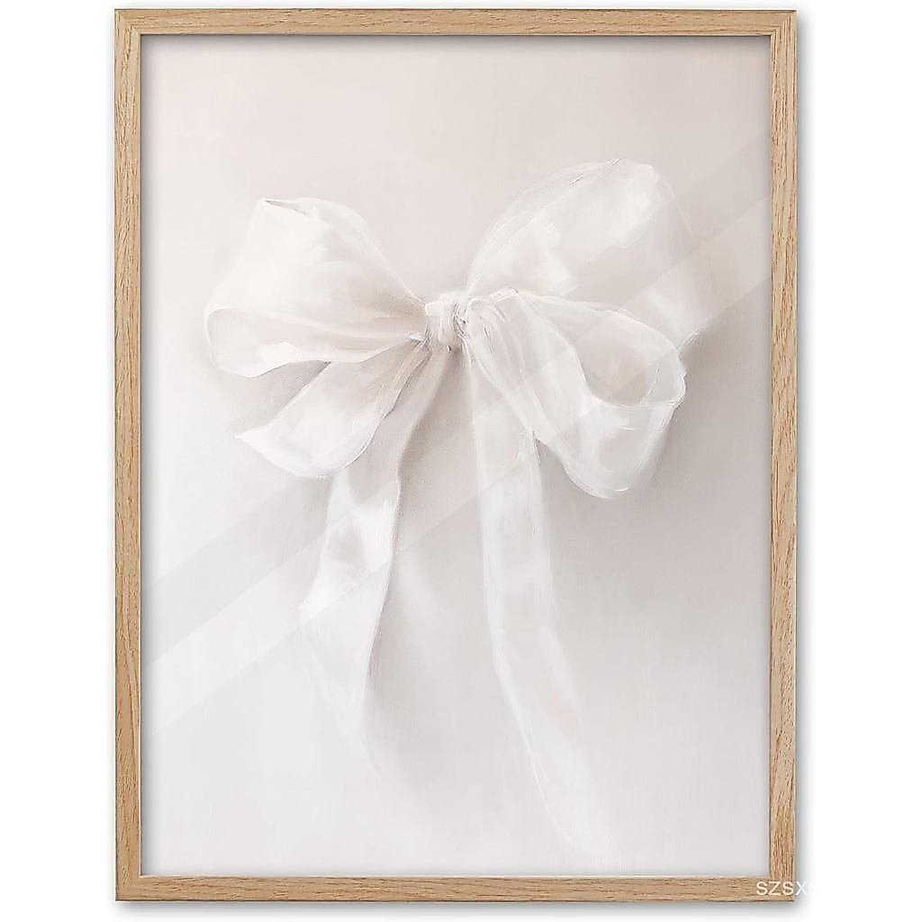 EcoHest Arte de Parede Moderna com Flores em Moldura, 12x16 polegadas, Tela de Madeira de Carvalho, Arte Floral Minimali