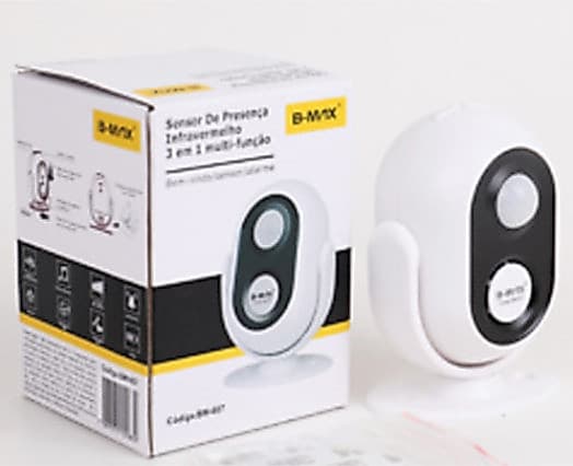 Sensor Presenca Alarme de Movimento Campainha Infravermelho