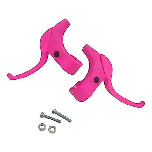 Par De Maçanetas Rosa Bicicleta Aro 16 Ao 20 Infantil Feminino
