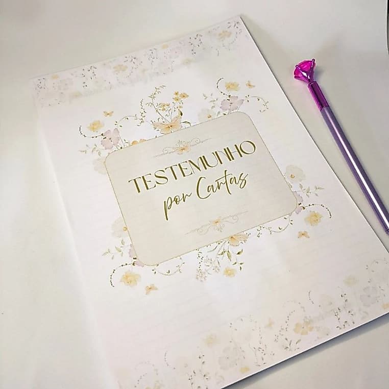 Papel de carta Coleção Encanto Com ou sem Tema Folhetos Novos 50 folhas