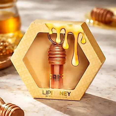 Maquiagem Gloss Labial Lip Bunny Mel - Efeito Sofisticado, Textura Espelhada, Fórmula Hidratante