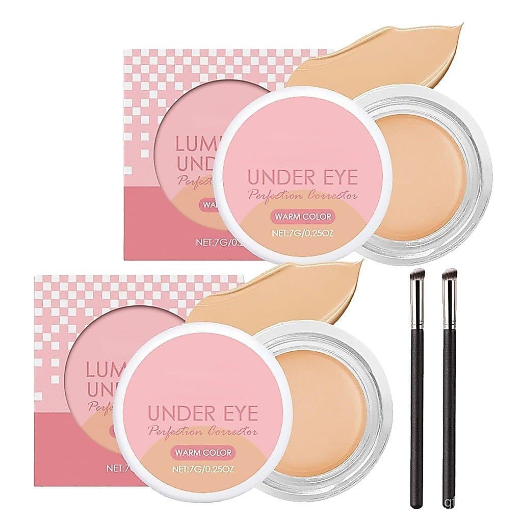 Iluminador para a Área dos Olhos, Creme Corretivo Iluminador, Corretor de Perfeição para a Área dos Olhos, Corretivo par