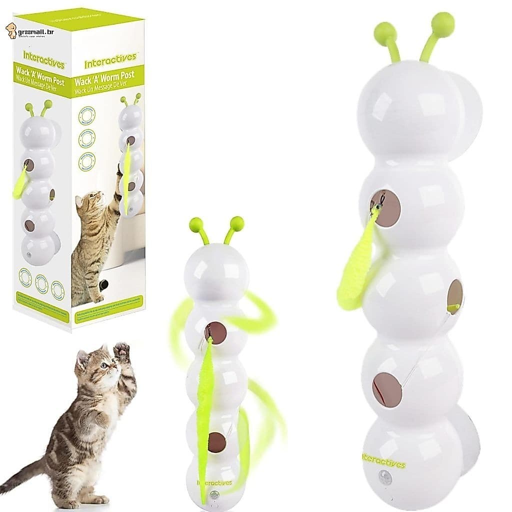 Brinquedos Elétricos Interativos Para Gatos-Mata-Moscas E Penas Com Bomba De Sucção