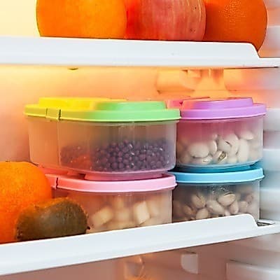Multifuncional Cozinha Geladeira Caixa De Armazenamento Plástico Lanche Dupla Grade Coberta Selada Jar