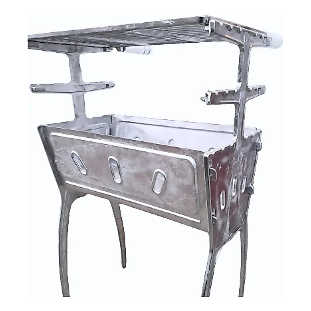Churrasqueira Alumínio Desmontável 81cm Portátil