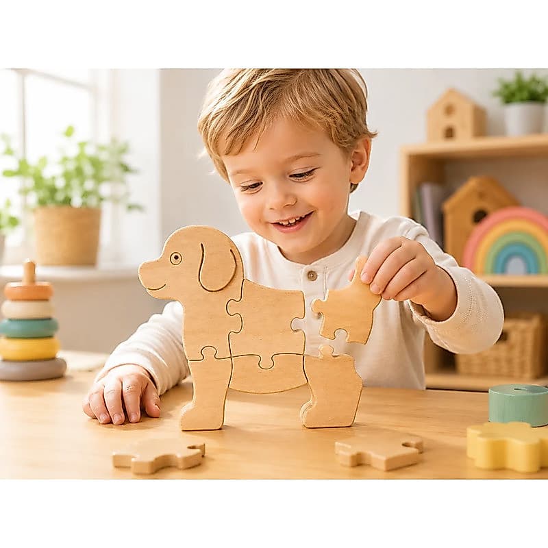 Quebra-Cabeça 3D Cachorrinho Montessori