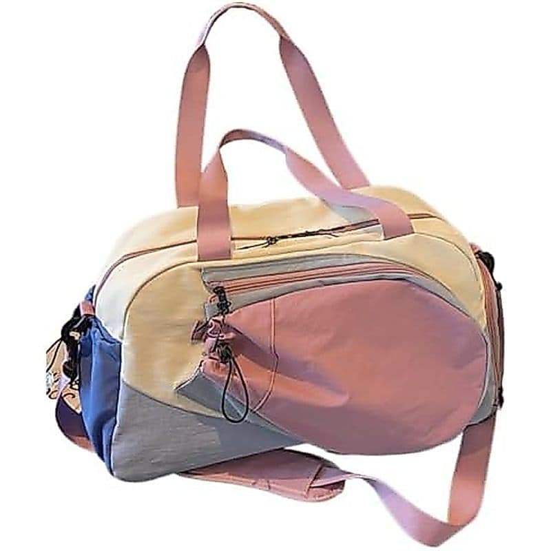 NCDUANSAN Senhoras Bolsa De Tênis Contrastante Multifuncional Ombro De badminton Esportiva crossbody Viagem De Grande Ca