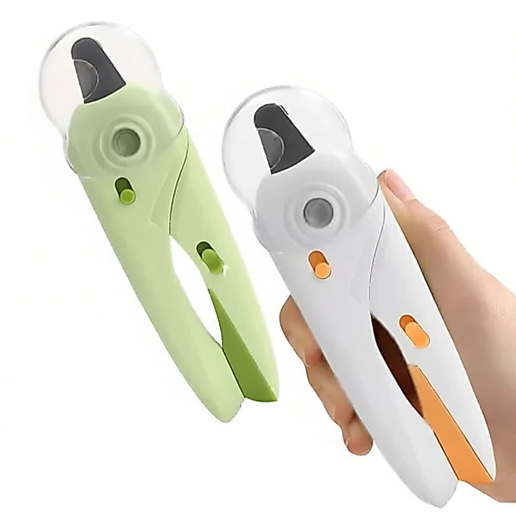 Cortador De Unhas Para Cães e Gatos Alicate e Lixa Com Luz de Led Tesoura Completa