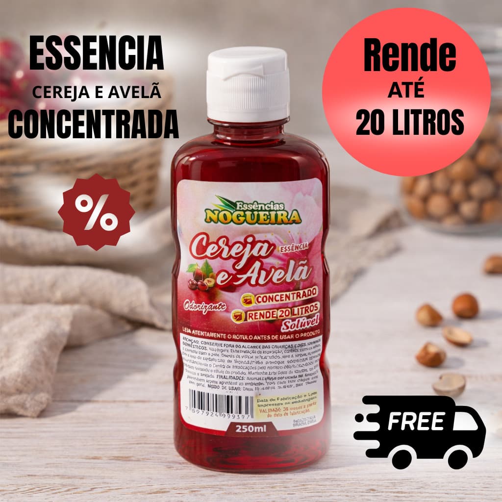 Essência Concentrada Algodão Dama da Noite 250ml Essências Nogueira Aromatizante Ambiente Aroma