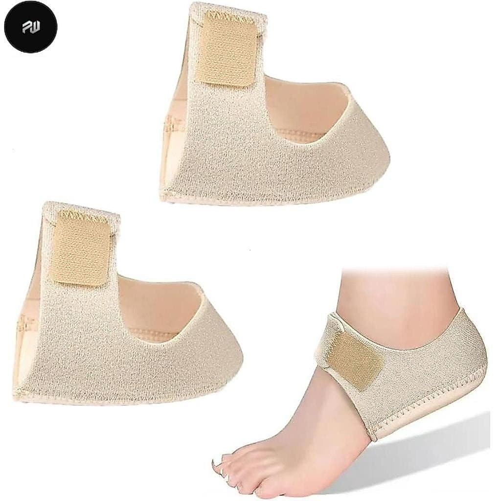 Almofadas de Calcanhar PW, 2 Peças Almofadas de Proteção para Fascite Plantar Universal Ajustável Respirável Alta Supo