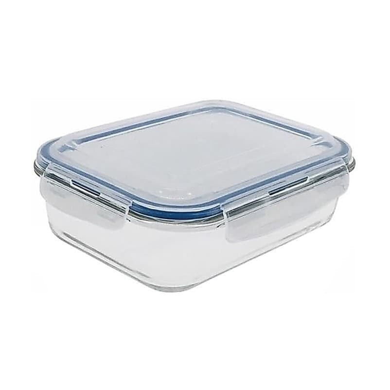 Pote De Vidro Tampa Hermética 1,5L Marmita Fitness Multiuso Mantimento Freezer Micro-ondas Refratário Alimento Vedação