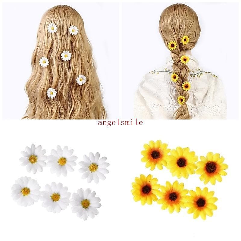 Melhor Grampo Cabelo Lateral Girassol, Prendedor Margaridas, Decorações Adoráveis Infant